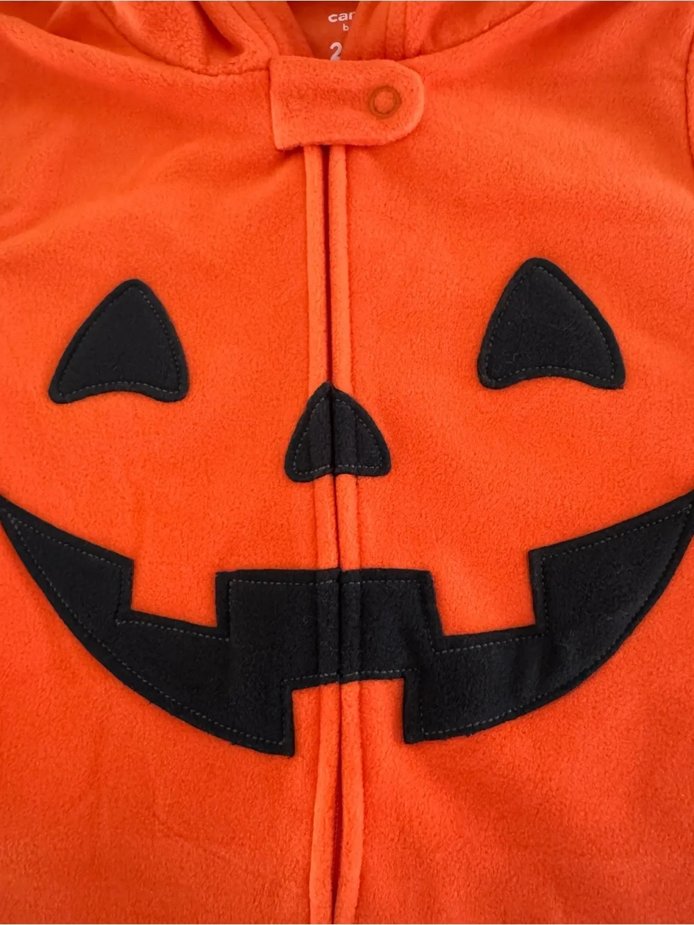 Halloween Kids’ Pumpkin Hooded One Piece Pajamas or Costume 2T